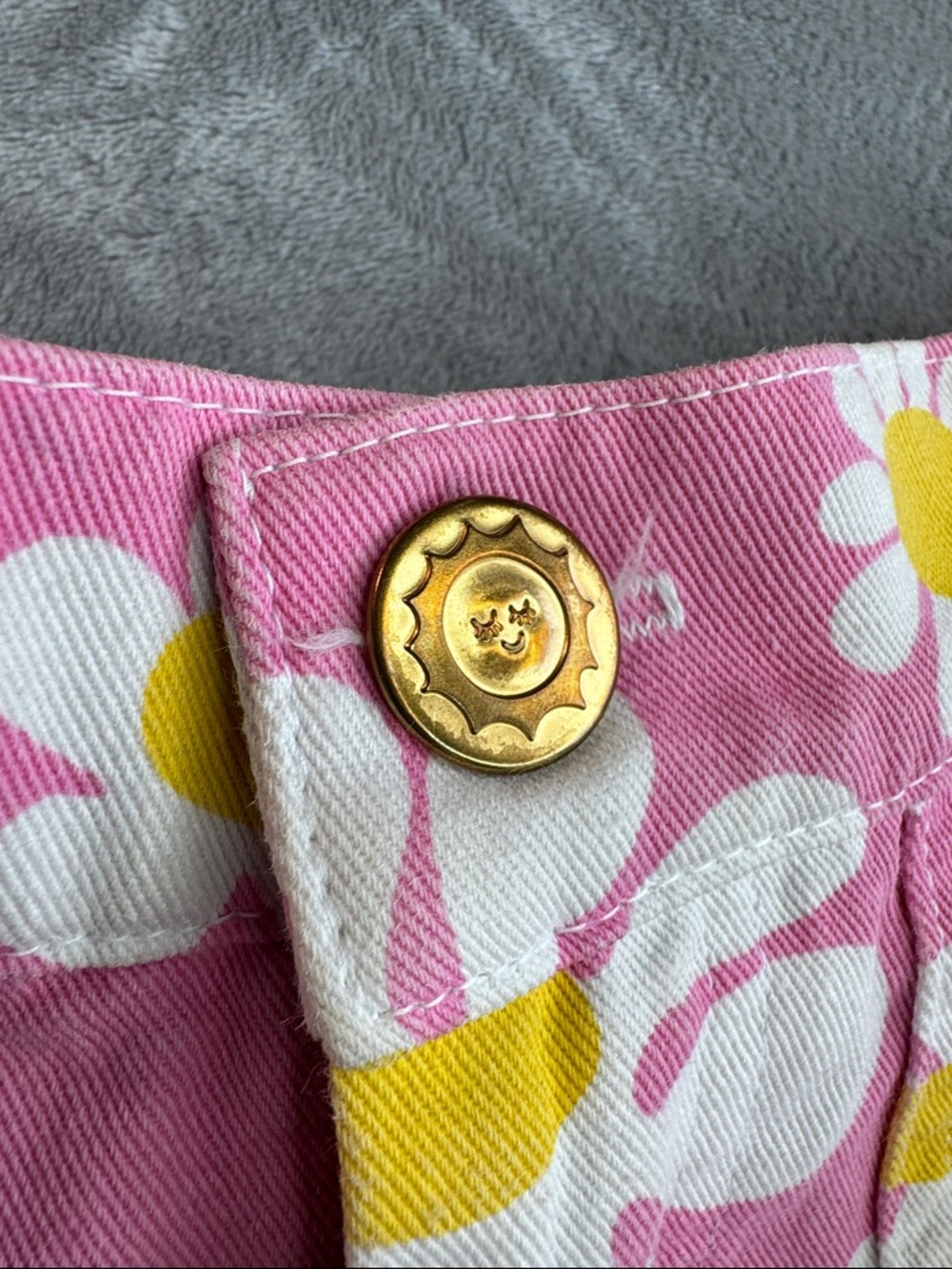 Big Bud Press "XL Lazy Daisy" Work Shorts Pink Size Small - Picture 4 of 11